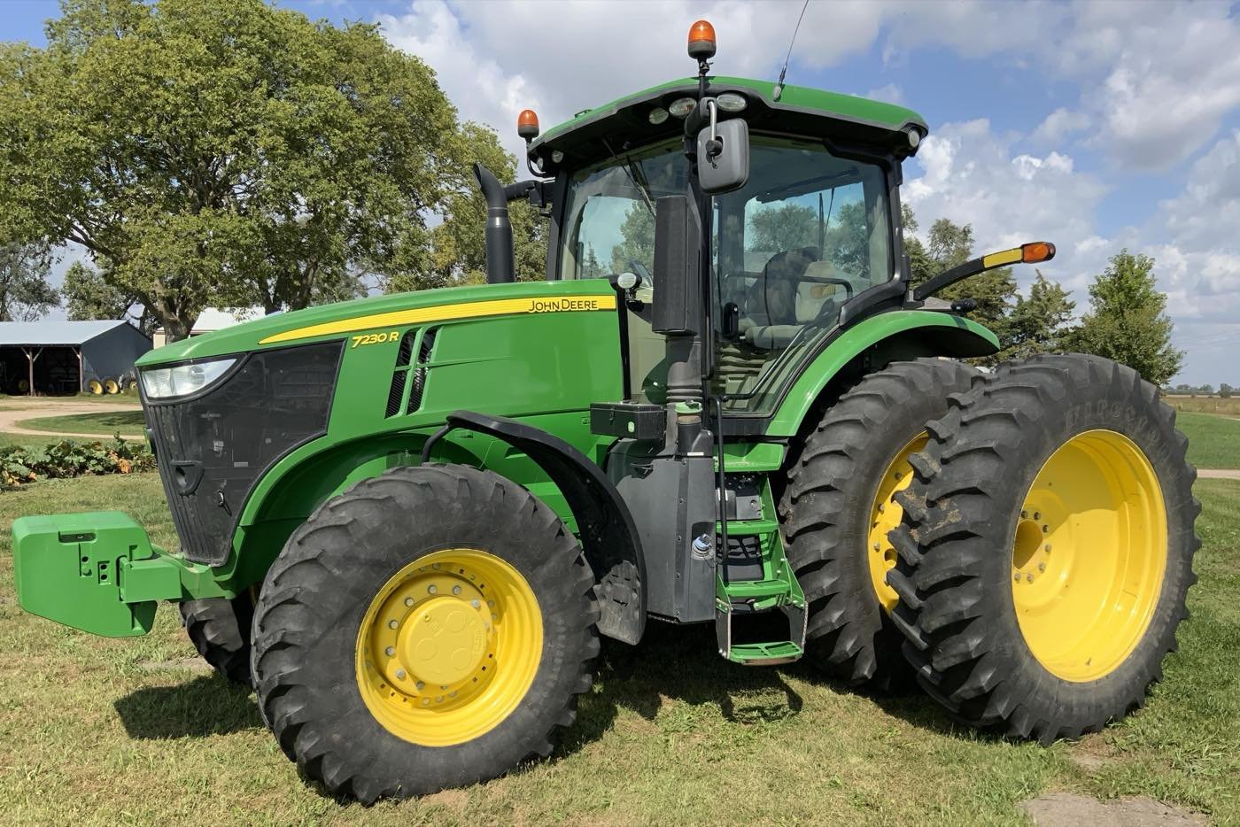 John Deere 7230R tractor on our lot