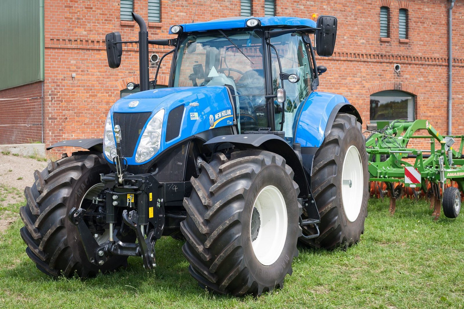 Blue New Holland T7 tractor